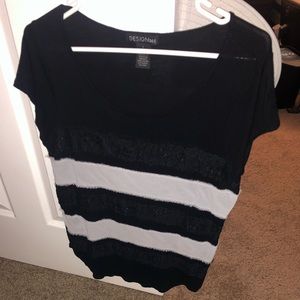 Striped Semi Dressy Tee